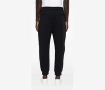 Logo Cotton Sweatpants — Black