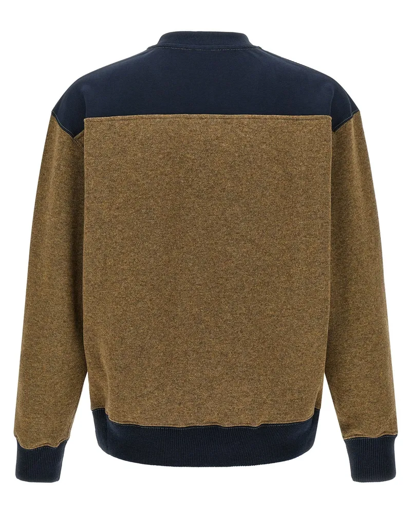 J.W.Anderson Color-Block Half-Zip Sweatshirt — Mustard Mustard
