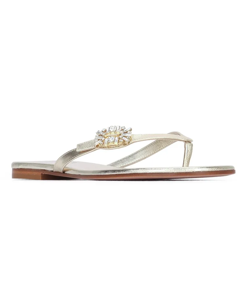 Roger Vivier Women's Sandal Gold Leather Gold