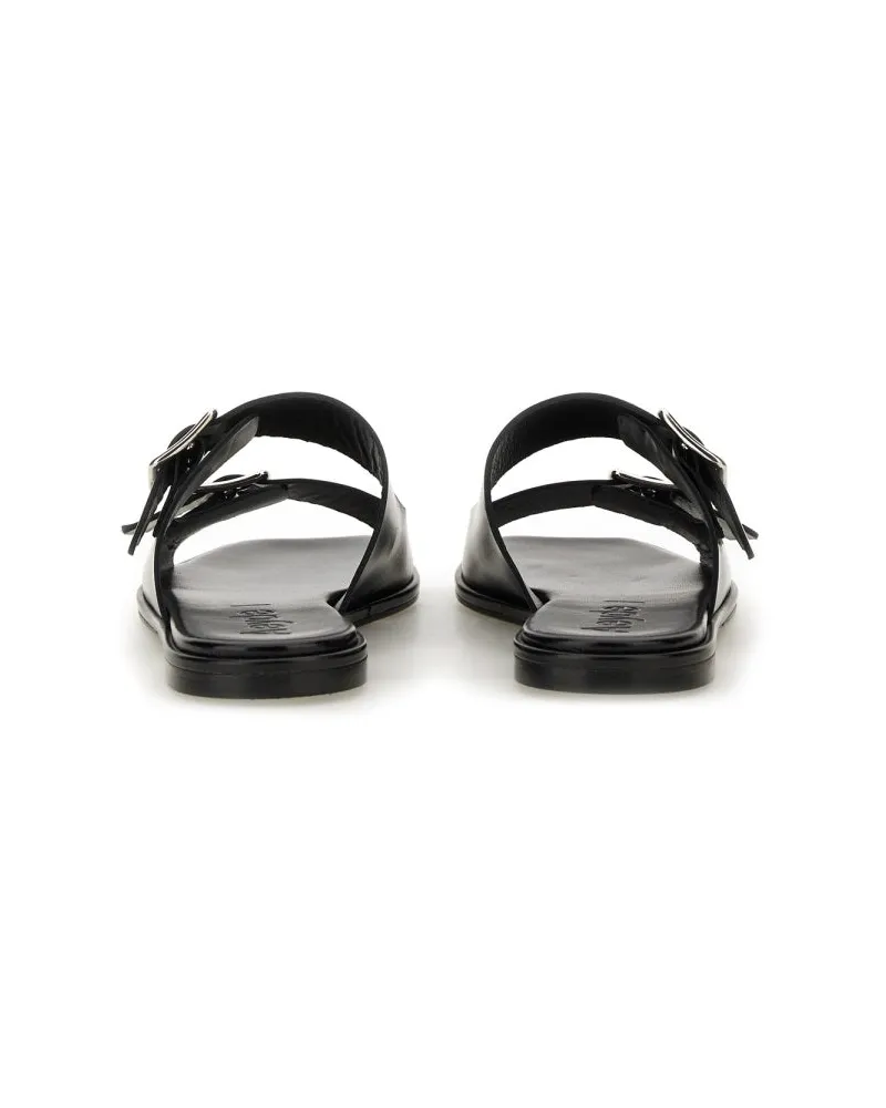 aeyde Tonya Sandal — Black Black