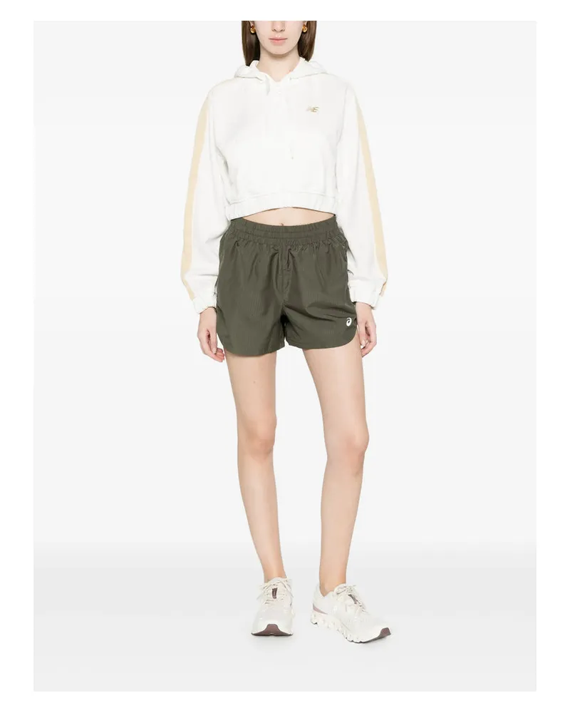 New Balance Recycled Polyester Hooded Sweatshirt — White White