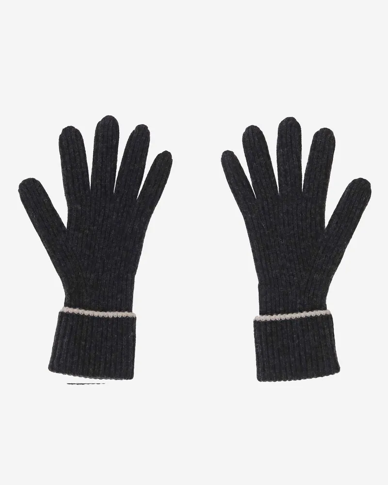 arch4 Ribbed Cashmere Gloves — Gray Gray