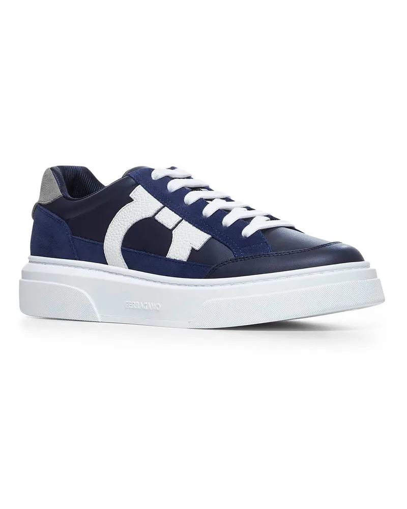 Ferragamo Gancini Sneakers — Blue Blue