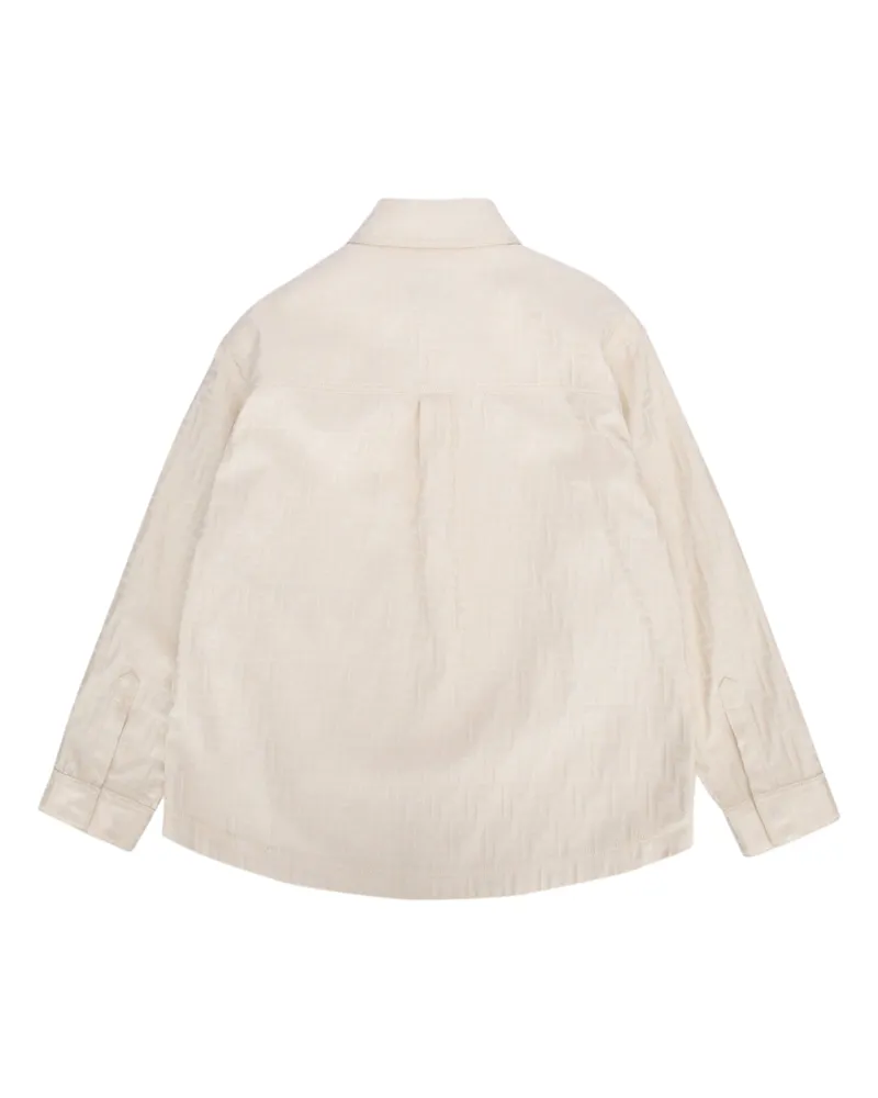 Fendi Boys' Cotton Shell Jacket Beige Beige