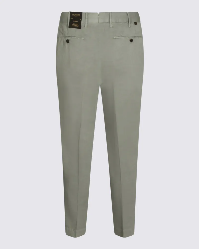 Incotex Men's Trousers Light Green _100 % Co Green