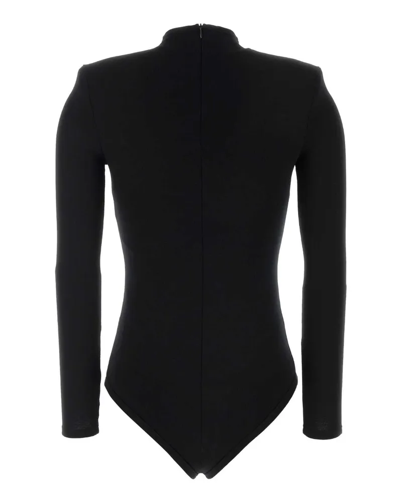 Jil Sander Women's Black Wool Bodysuit Exterior: Maglie Sweater Black