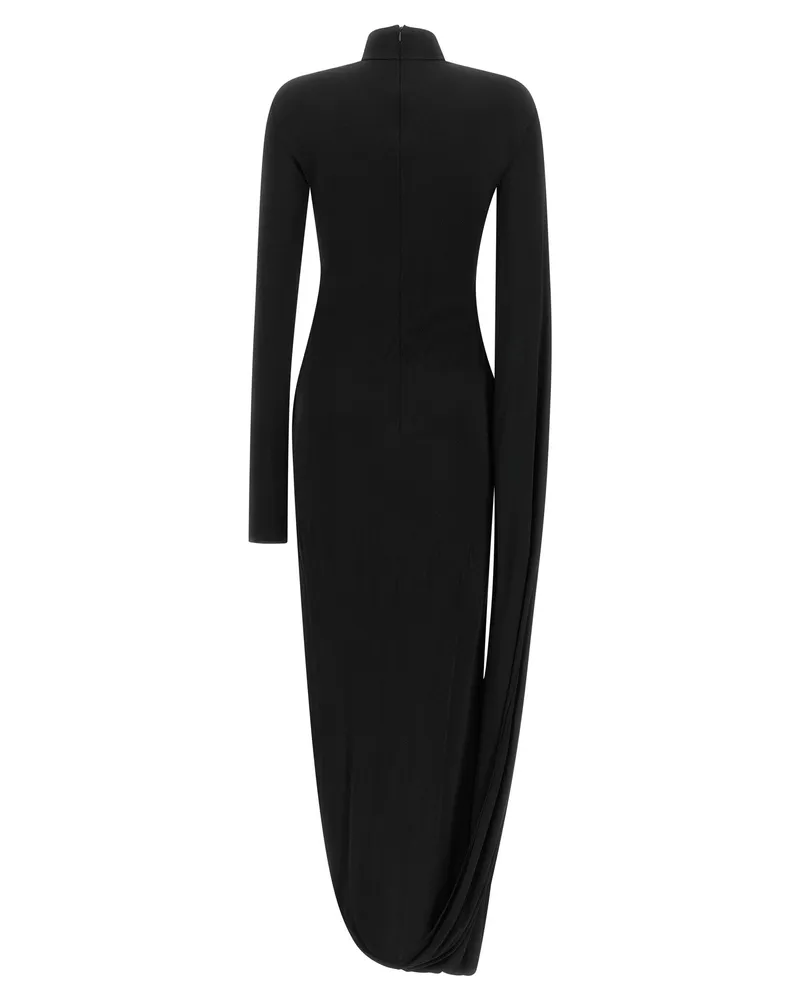 Giuseppe di Morabito Asymmetrical Draped Maxi Dress — Black Black