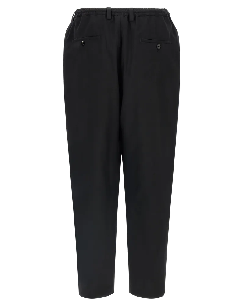 Marni Men's Black Virgin Wool Cropped Pants Black