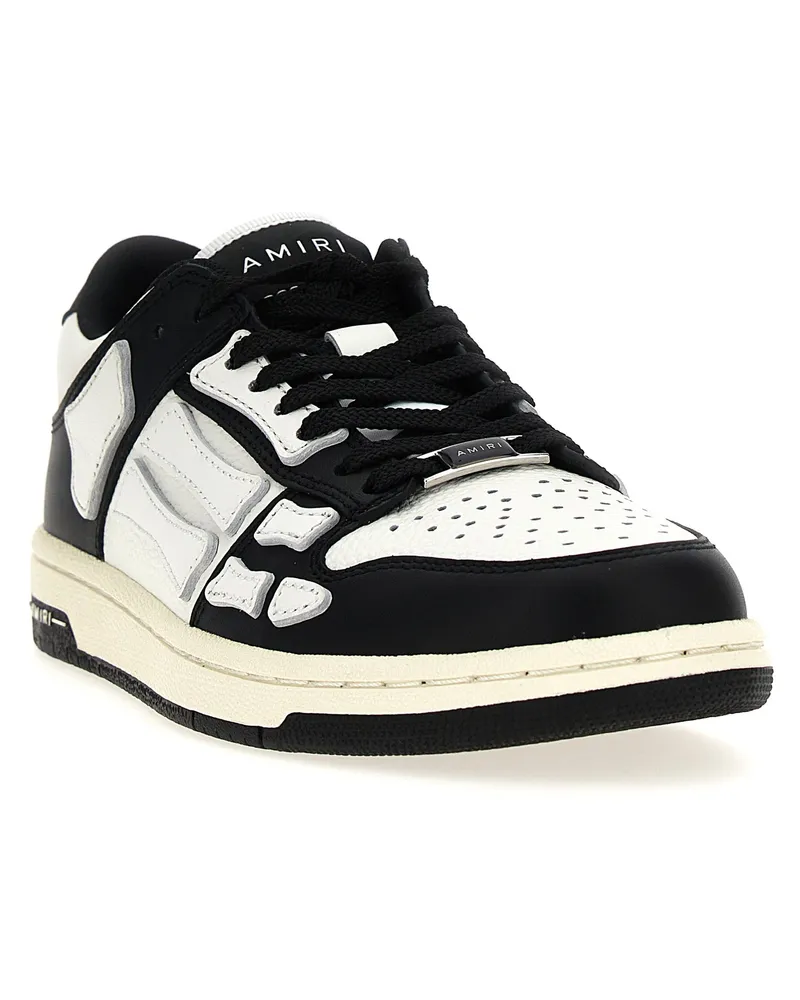 Amiri Women's Bicolor Leather Low Top Sneakers Multicolor