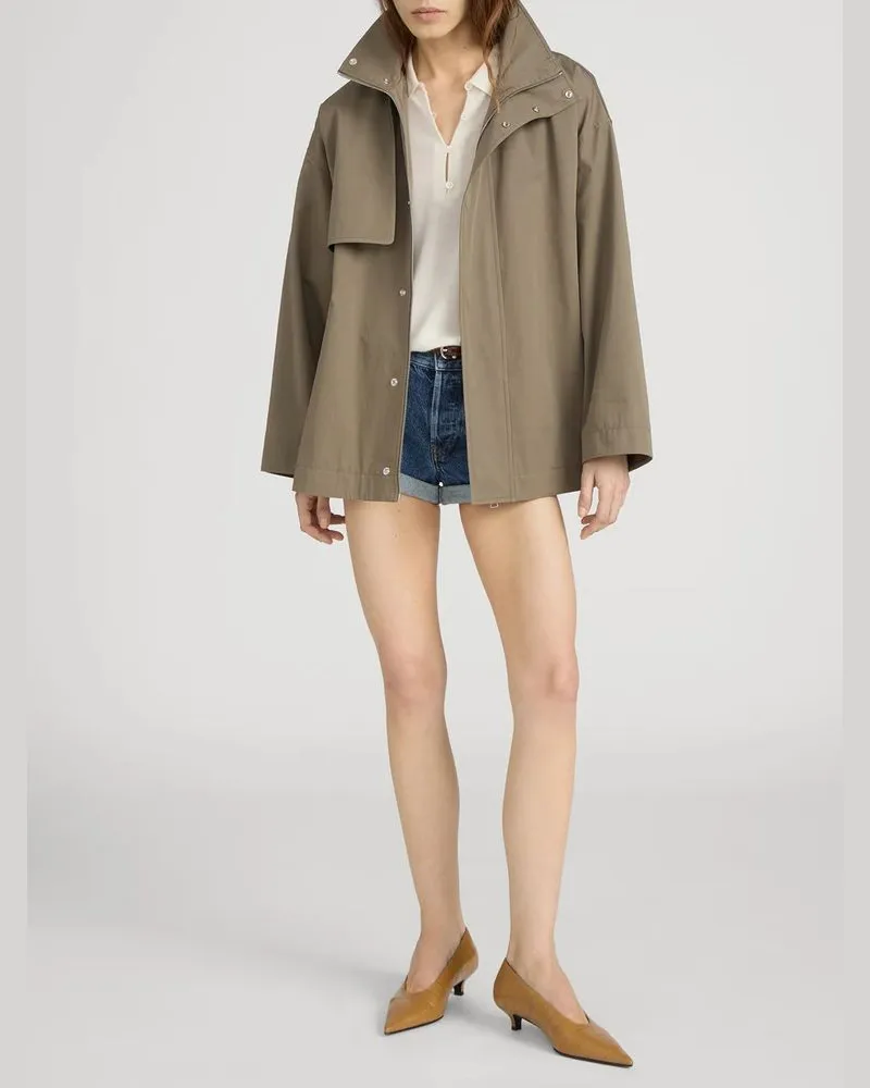 Frame Denim Khak Trench Coat — Khaki Khaki