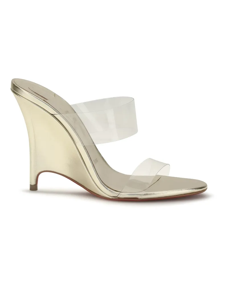 Christian Louboutin Women's Pumps Solo Zee Platinum Platinum-Linen Platinum/linen High Heel Shoes Platinum
