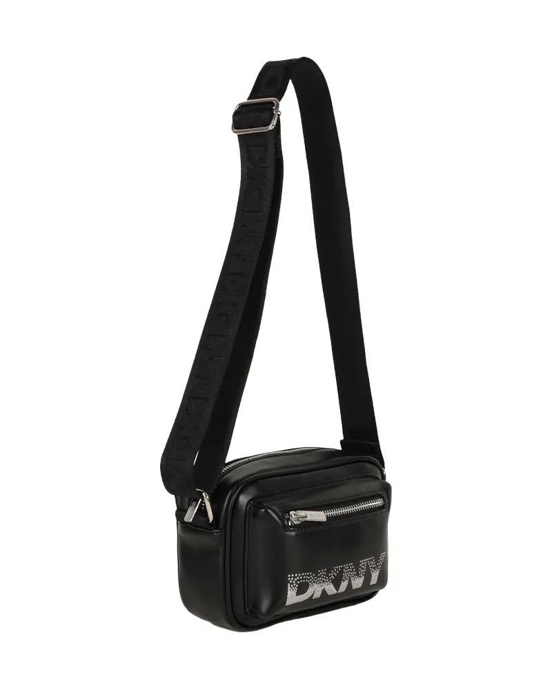 DKNY Logo-Accent Handbag — Black Black
