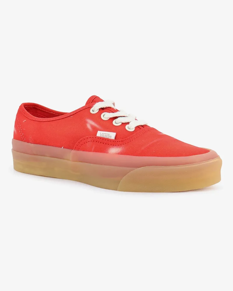 Vans Women's Sneakers Lx Authentic 44 Red Canvas Trainers Red