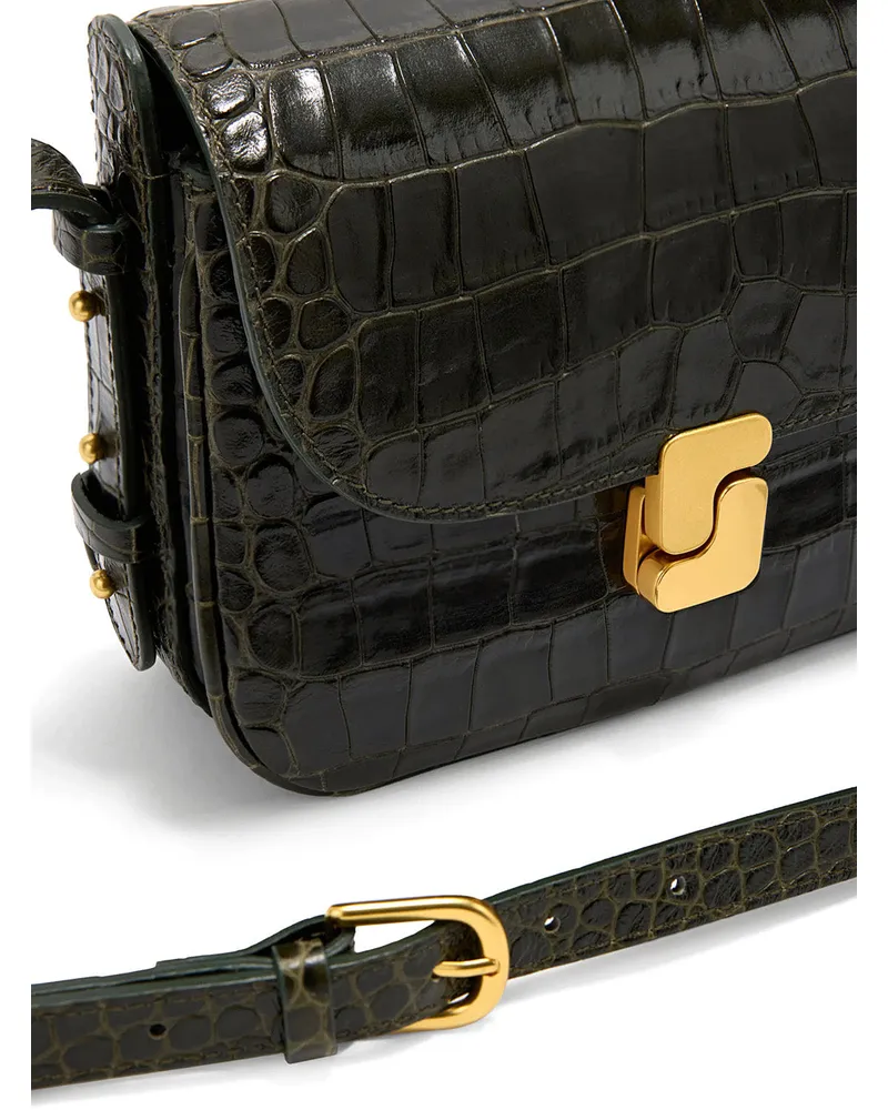 Soeur Bellissima Mini Leather Crossbody Bag — Black Black