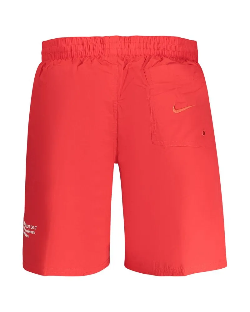 Nike Logo Print Swim Swim Shorts — Red Red