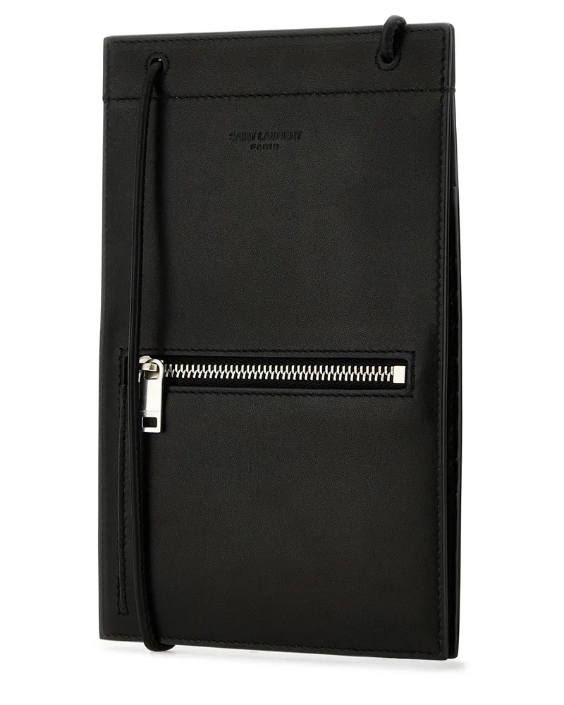 Saint Laurent 778358bwr0e 1000 Nero Portafogli Wallet Black