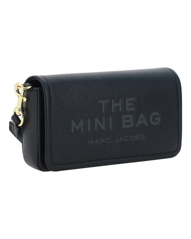 Marc Jacobs Women's The Mini Bag Shoulder Black Calf Leather Bos Taurus Black