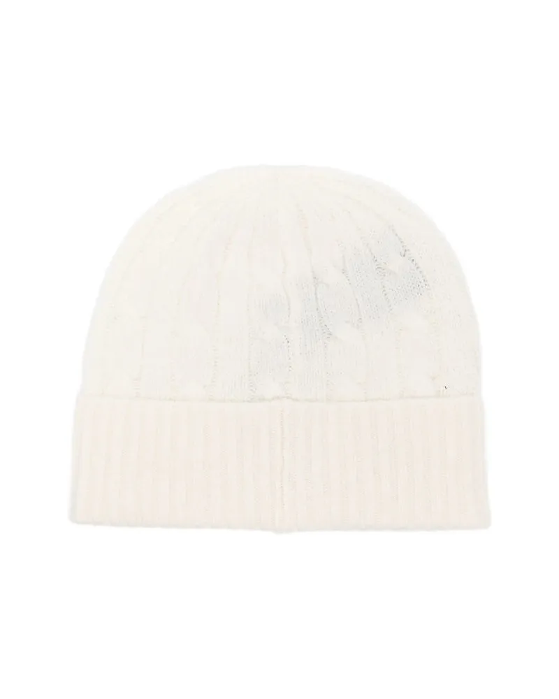Ralph Lauren 455981442003 Cable-Knit Wool-Cashmere Beanie — White White