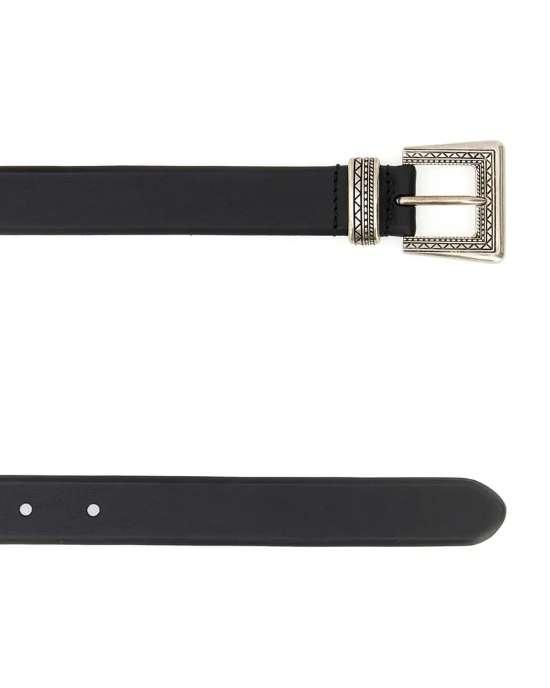 Prada Women's Black Leather Belt Nero Cinture Black