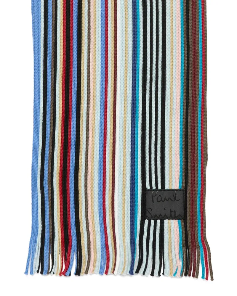 Paul Smith Artist Stripe Scarf — Royal Blue Royal