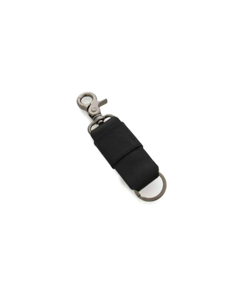 MOMO DESIGN Men's Keychain Black Genuine Leather Accessories - Keychains Black