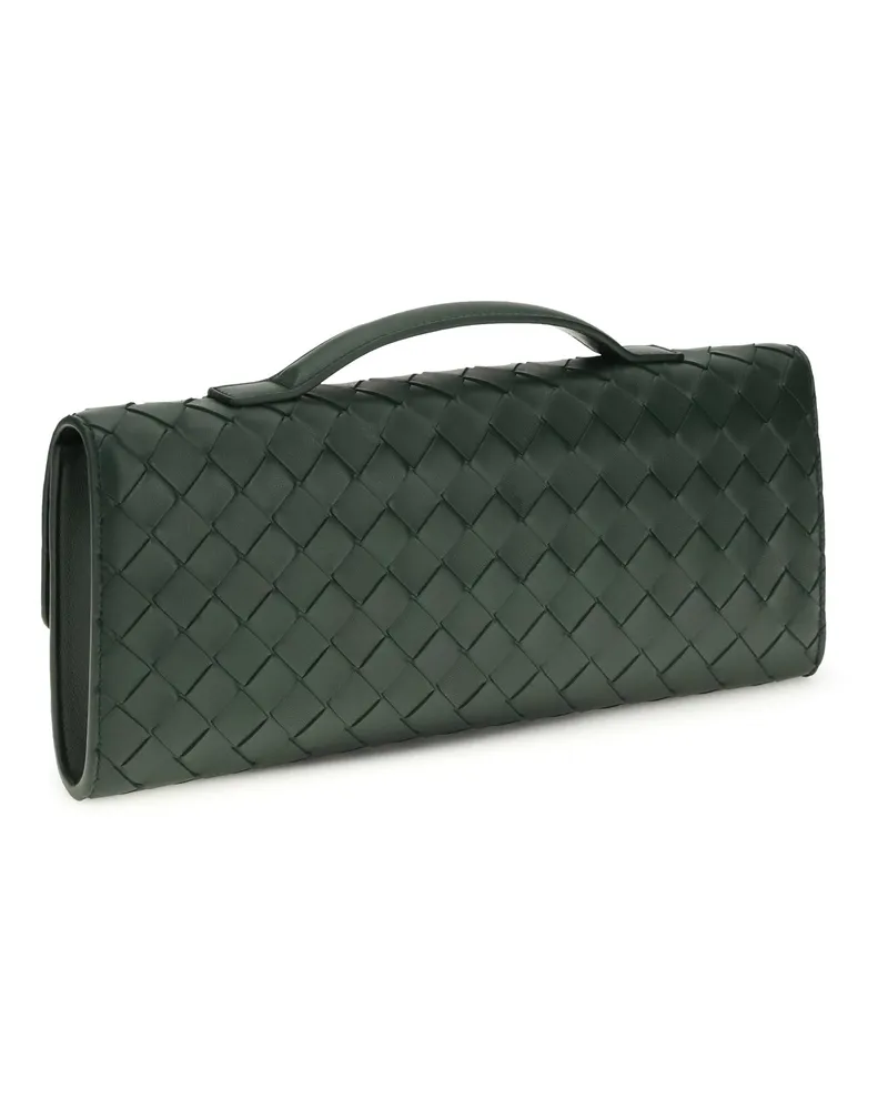 Bottega Veneta Women's Handbag Andiamo Lambskin Alpi Green-Muse Br Leather Make Up Bags Green