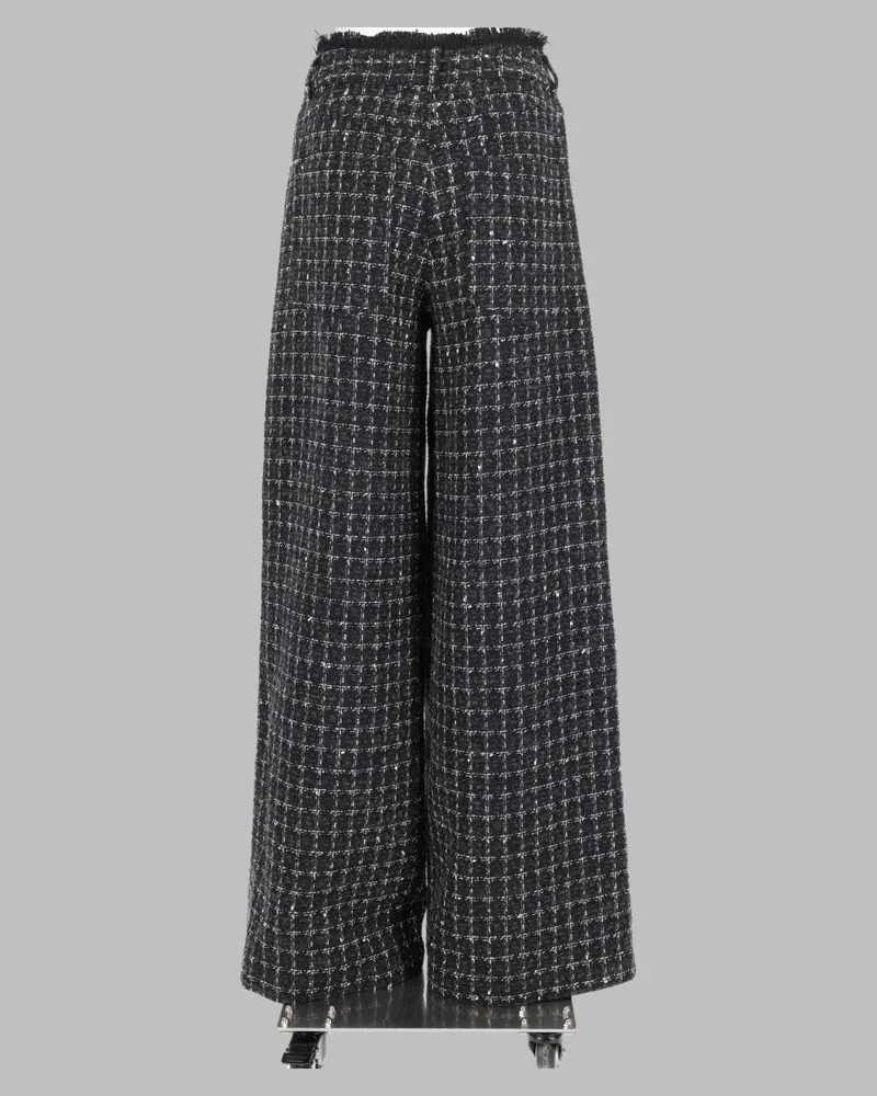 MSGM Frayed Hem Trousers — Gray Gray