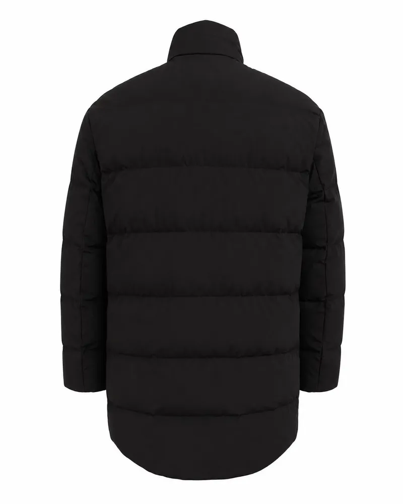 Emporio Armani Quilted Down-Filled Down Jacket — Black Black