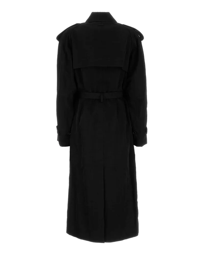 J.W.Anderson Women's Black Nylon Trench Coat Exterior Black