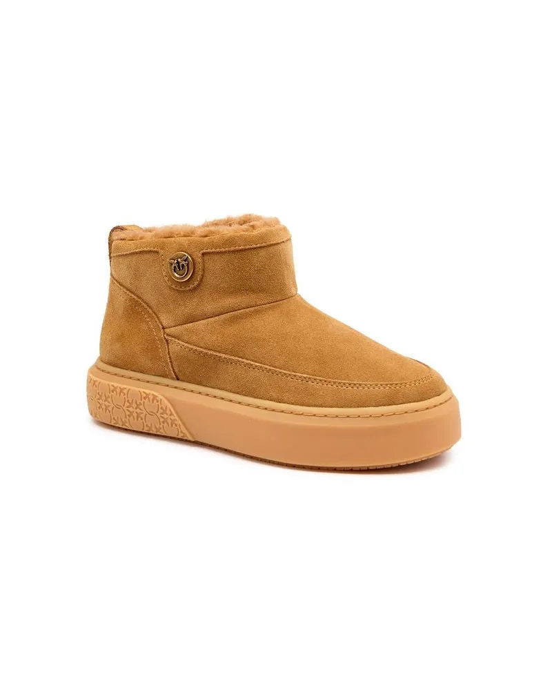 Pinko Women's Boots Cognac Footwear Cognac