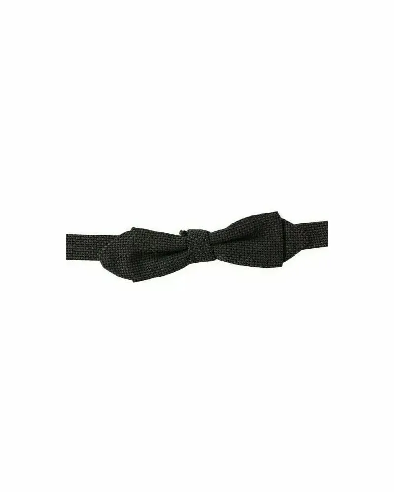 Dolce & Gabbana Men's Gray Pattern Silk Adjustable Neck Bow Tie Gray