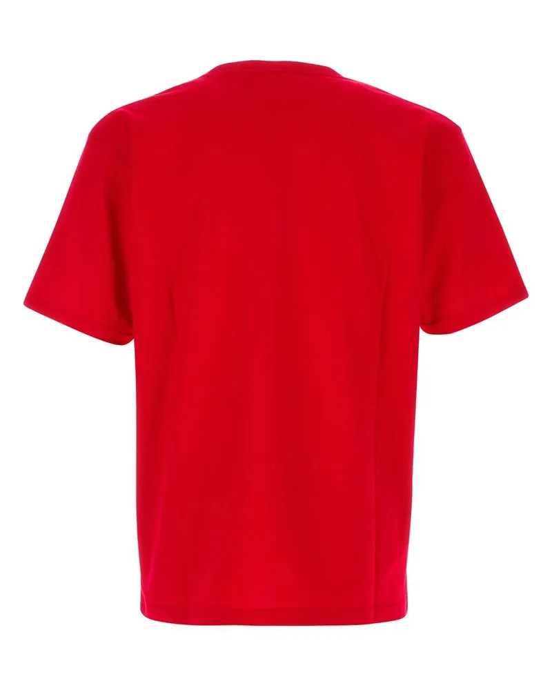 Valentino Garavani Men Red Cotton T-Shirt Rosso Exterior Exterior: T-shirts And Polos Red