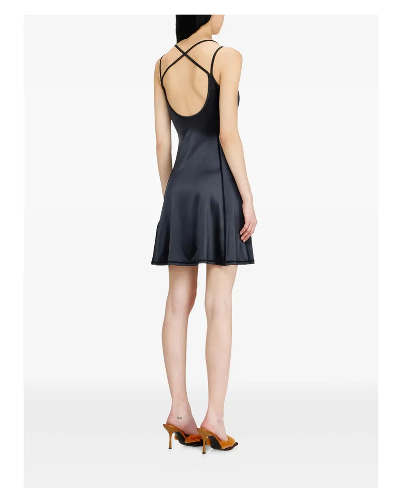 Diesel Crisscross-Back Scoop Neck Dress — Gray Gray