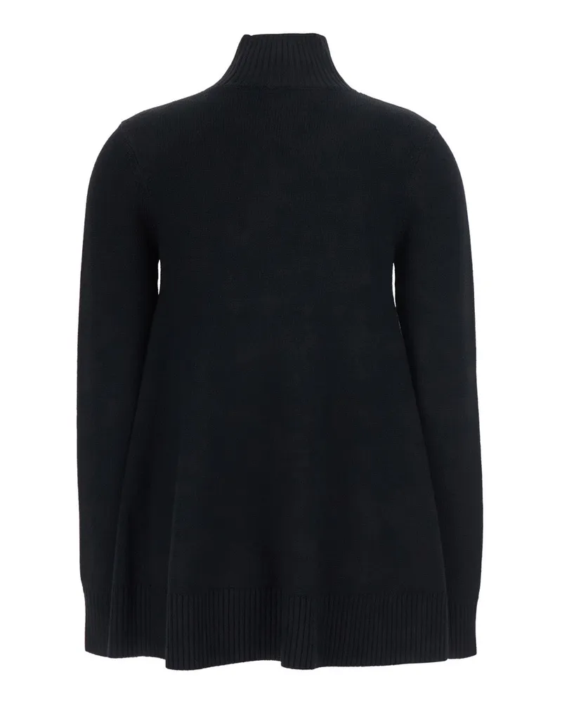 Totême Wool Turtleneck Sweater — Black Black
