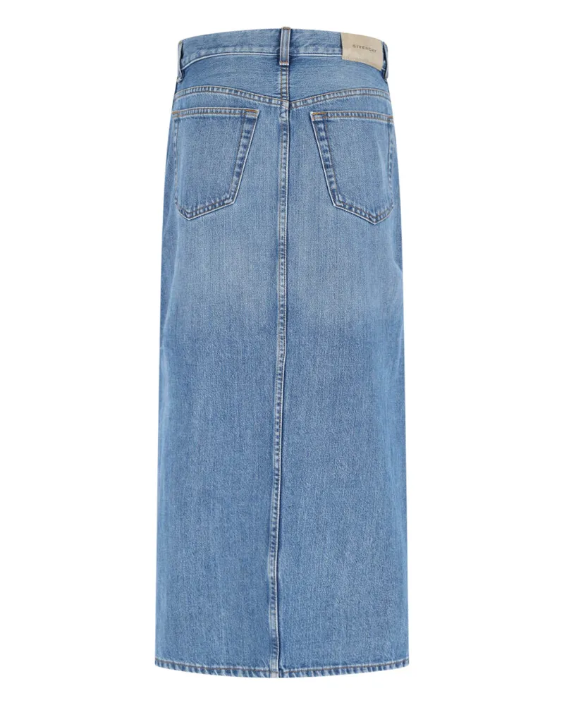 Givenchy Women's Skirts Blue Cotton Blue