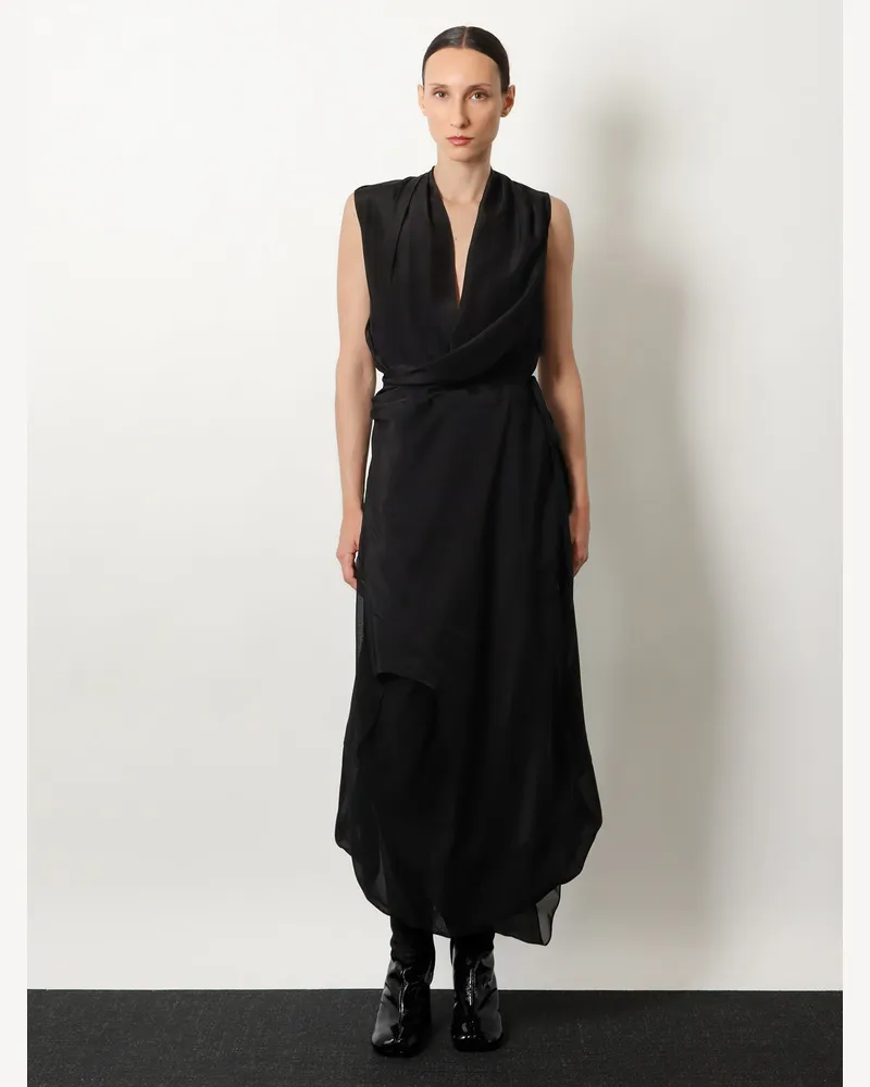 Maison Margiela Women's Silk Dress Black Black
