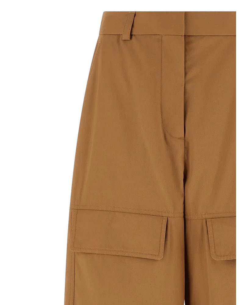 Stella McCartney Cotton Cargo Cargo Pants — Beige Beige