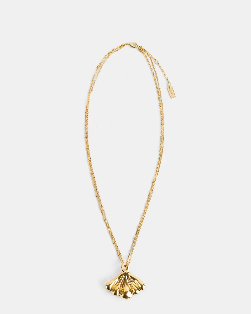 Chloé Women's Two-Tone Brass Gold-Silver Pendant Necklace Jewelry Bijoux Gold
