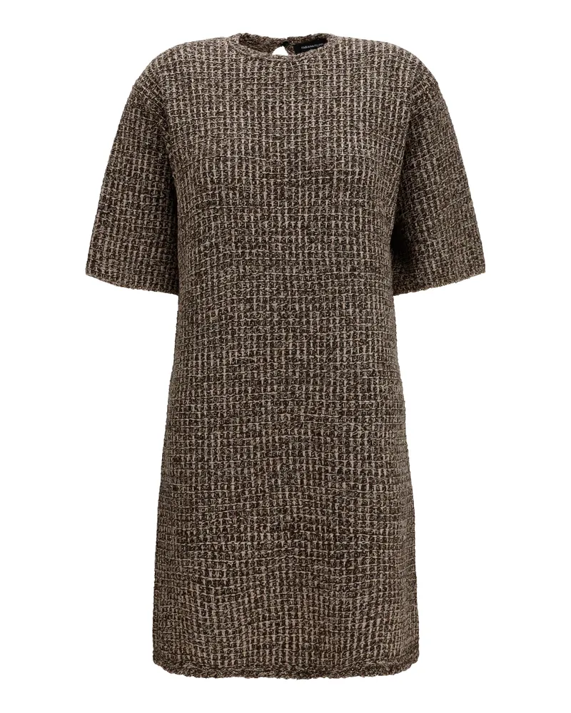 Fabiana Filippi Sequin-Effect Tweed Dress — Black Black