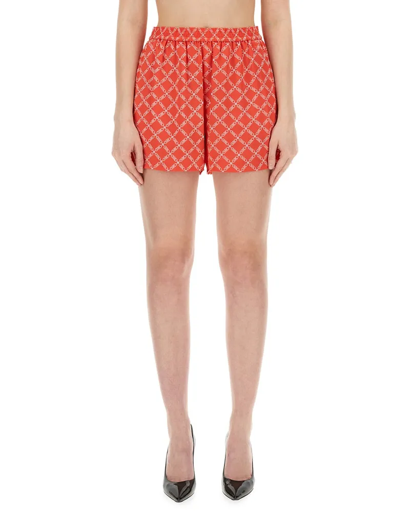 Michael Kors Logo-Emblazoned Shorts — Red Red