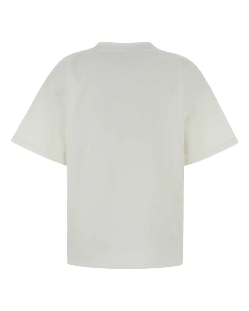 Alaïa Women's T-Shirt White Cotton Nylon White