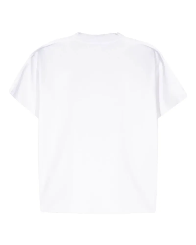 Junya Watanabe Open-Knit Crew Neck T-shirt — White White