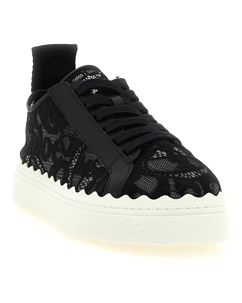 Chloé Women's Black Polyamide Low Top Sneakers Black