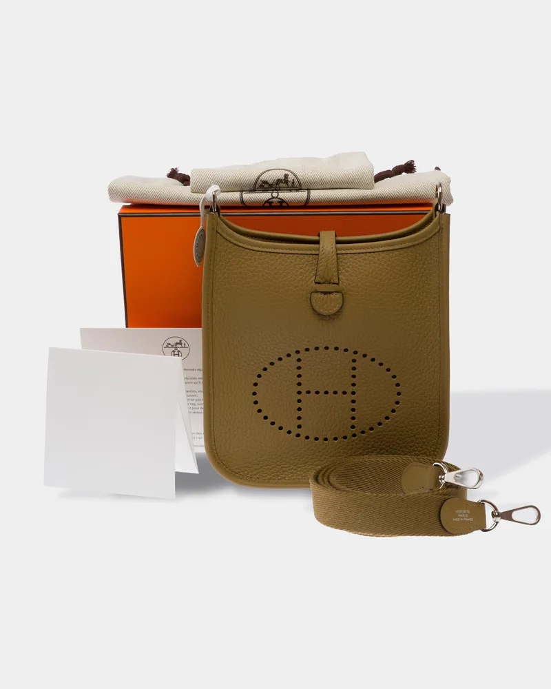 Hermès Evelyne 16 TPM Amazone Crossbody Bag — Khaki Beige Beige