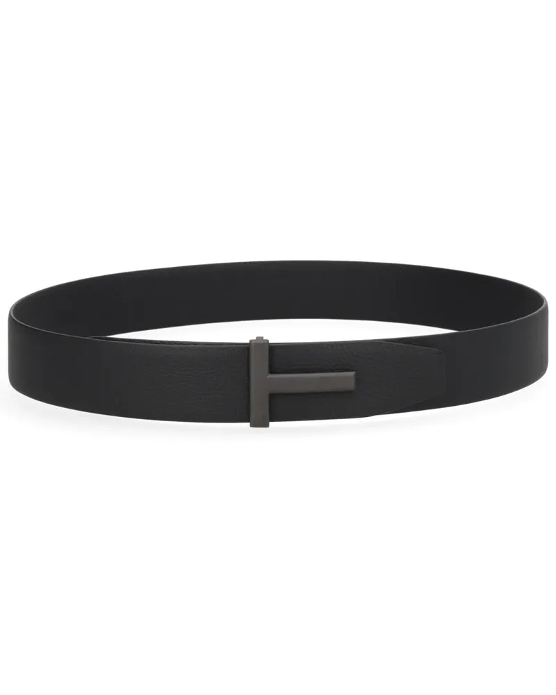 Tom Ford T-Buckle Belt — Black Black