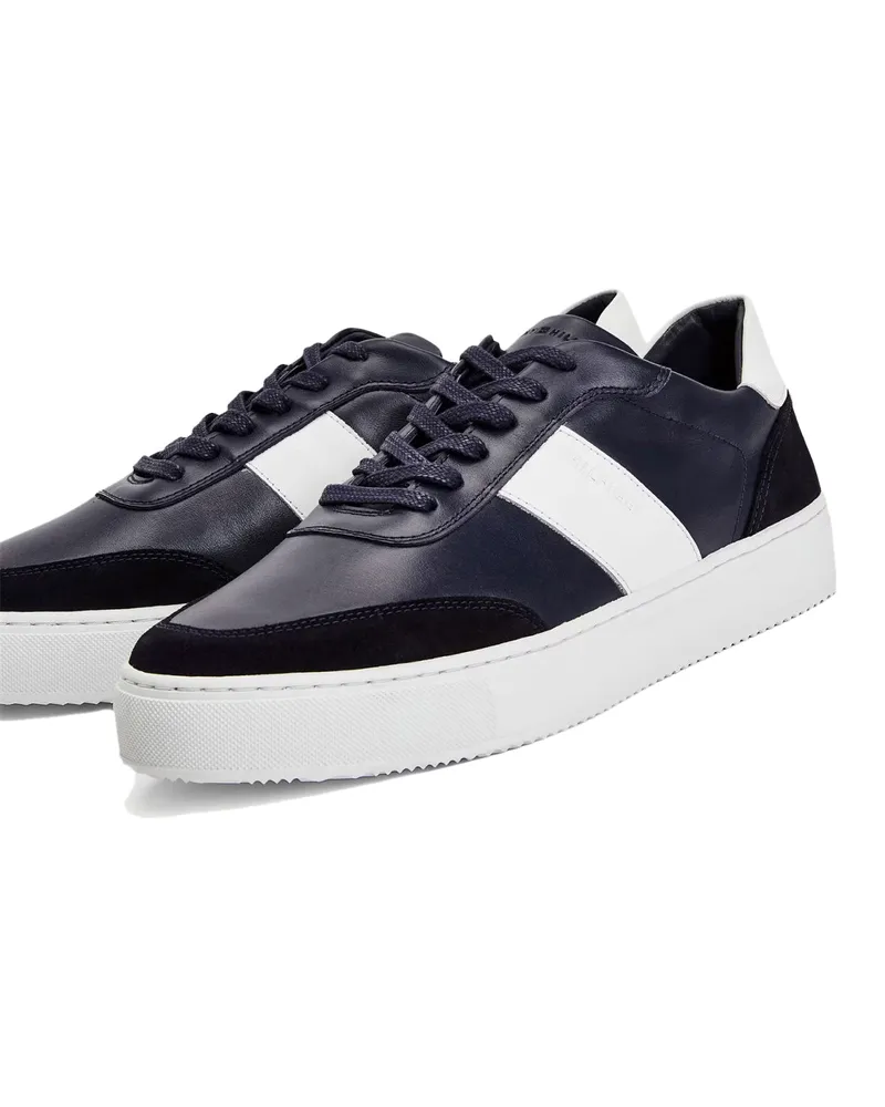 Tommy Hilfiger Men's Premium Cupsole Stripe Sneakers Blue Shoes Navy
