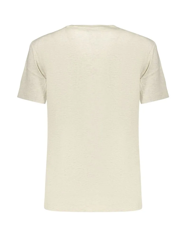Calvin Klein Cotton Logo T-Shirt — Beige Beige