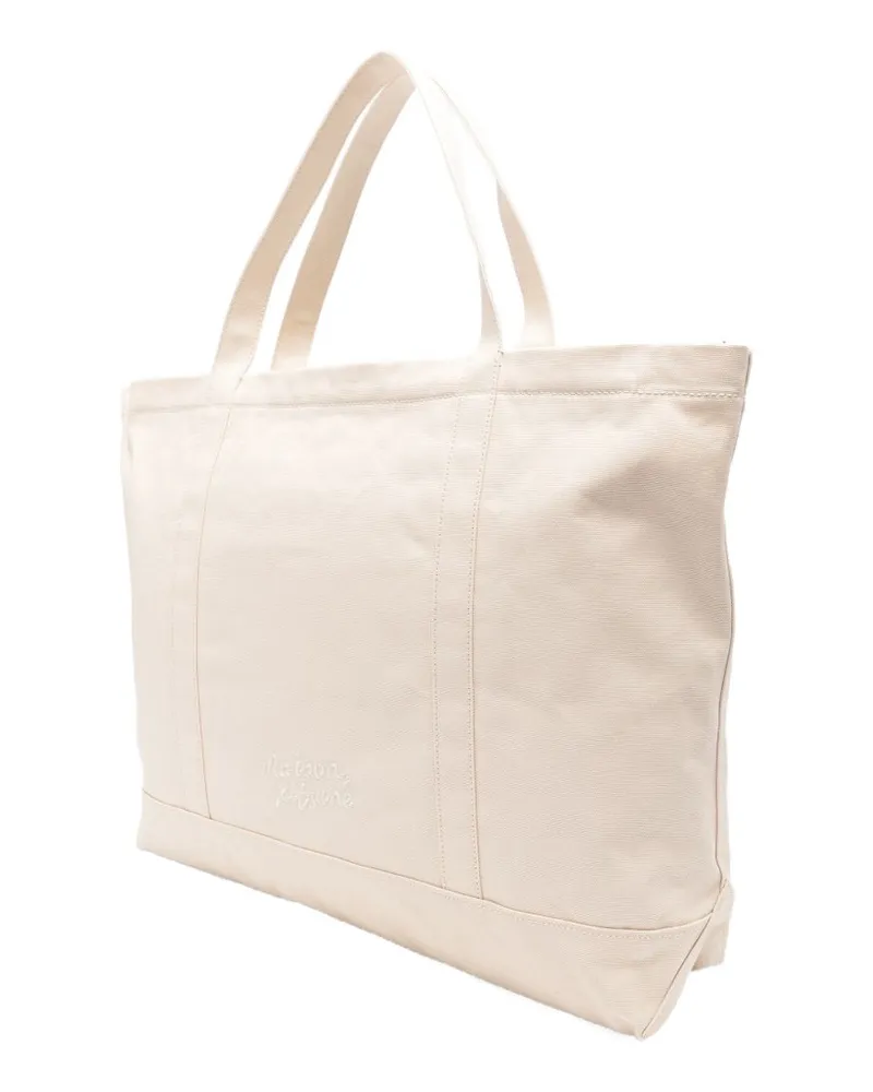 Kitsuné Tote Bag — Beige Beige