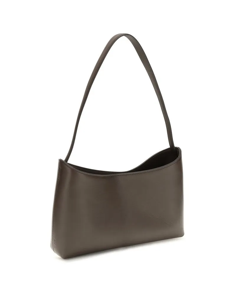 The Row Women's Brown Calf Leather Bos Taurus Shoulder Bag Brown