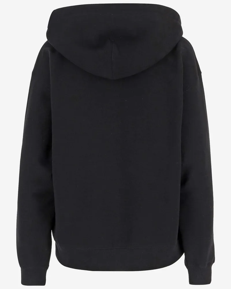 Jil Sander Women's Cotton Sweatshirt With Logo — Black Top Black